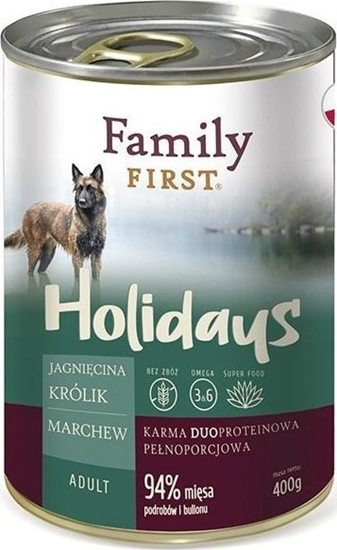 Изображение Family First FamilyFirst Jagnicina+królik+marchew adult 400g