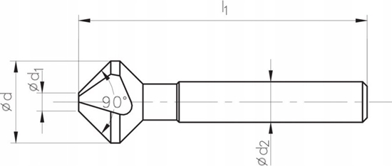 Picture of Fanar POGLEBIACZ DIN 335-C 90"* 6.3 HSS