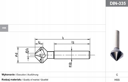 Picture of Fanar POGLEBIACZ DIN 335-C 90"*30 HSS