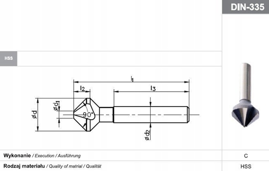 Picture of Fanar POGLEBIACZ DIN 335-C 90"*30 HSS