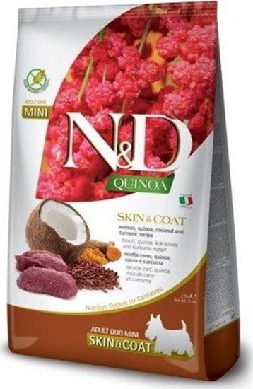 Picture of Farmina FARMINA N&D QUINOA DOG SKIN&COAT, VENISON, COCONUT ADULT MINI 2,5kg
