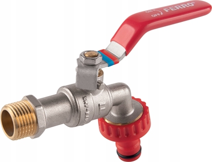 Attēls no Ferro KCPN1 ZAWÓR CZERP.KULOWY Z PLAST. SZYBKOZCZK 1/2" FERRO // ZKC-15-PLAST-R-COMFORT-FER