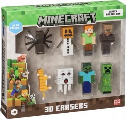 Attēls no Figurka HP *****MINECRAFT 3D Erasers 8pack DeluxeBox B 14263