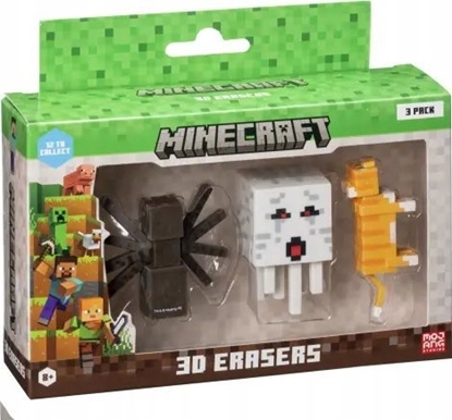 Изображение Figurka Memorysolution *****MINECRAFT 3D Erasers 3pack ver.A 10913