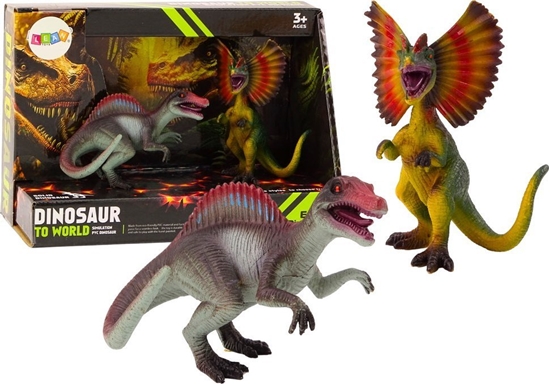 Picture of Figurki Dinozaurów Spinozaur Dilofozaur Zestaw 2el LEAN TOYS