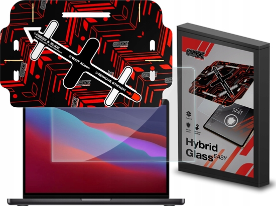 Изображение Filtr GrizzGlass Szko hybrydowe GrizzGlass HybridGlass Easy do Apple MacBook Pro 13" 2020