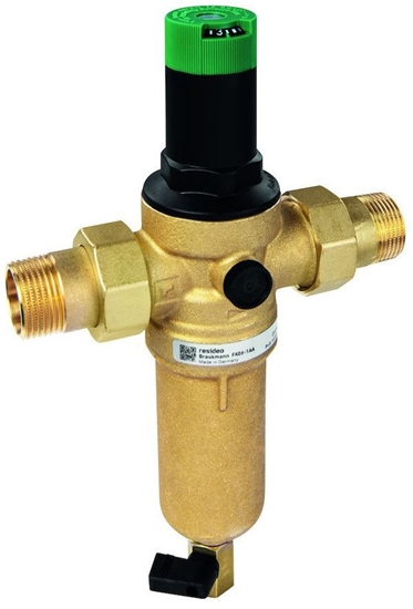 Picture of Filtr mini-plus do wody pitnej do temp 70 C z regulatorem cinienia, 1/2, z opukiwaniem HONEYWELL DWZW11