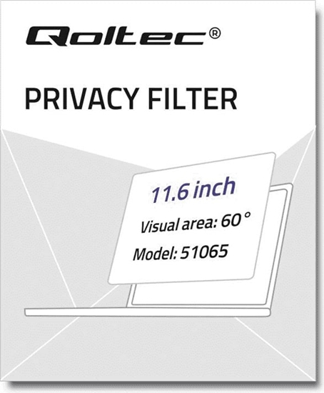 Изображение Filtr Qoltec Qoltec Filtr prywatyzujcy RODO do MacBook Air | 11.6'' | 16:10