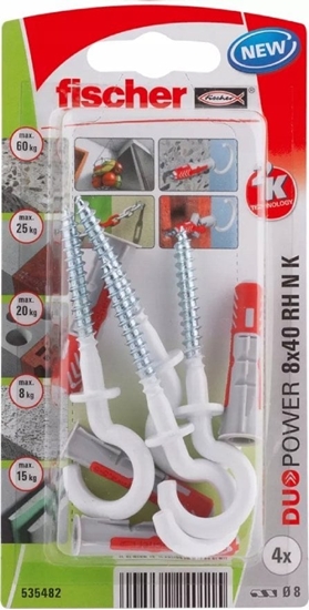 Изображение Fischer FISCHER KOEK DUOPOWER  8x40 Z HAKIEM OKRGYM /4szt. BIAE