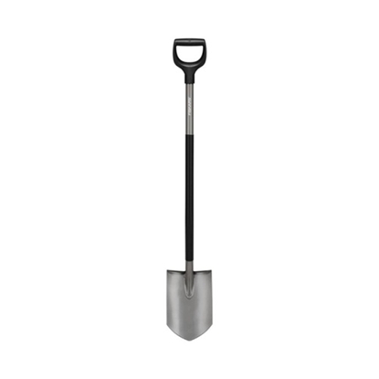 Изображение Fiskars Ergonomic 1066708 Pointed Spade, Grey