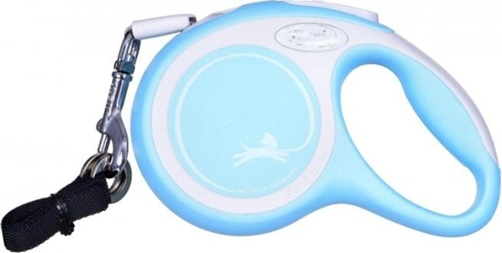 Изображение Flexi Smycz automatyczna New Comfort XS tama 3 m kol. jasny niebieski