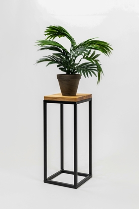 Attēls no MAK FLOWER STAND LAVALXS BLACK OAK 19X19X47