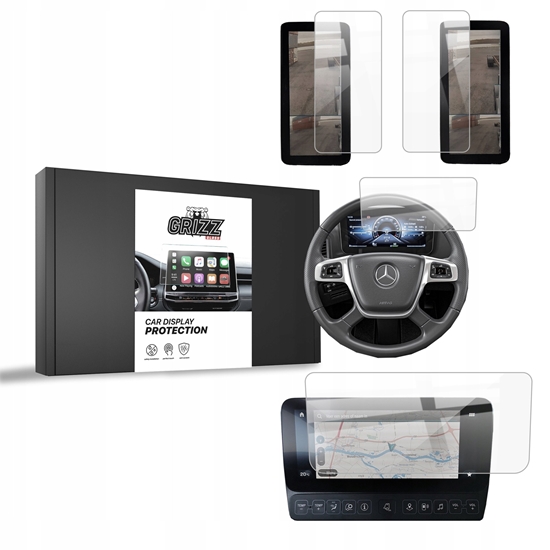 Picture of Folia ceramiczna GrizzGlass CarDisplay Protection do Mercedes Actros L 2021-2024 [4w1]