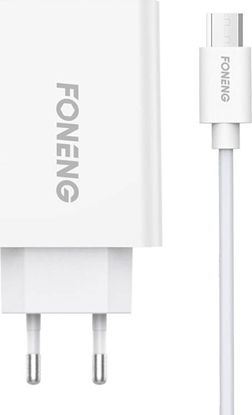 Attēls no Foneng Fast charger Foneng 1x USB EU43 + USB Micro cable