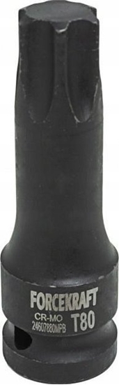 Изображение Forcekraft Nasadka- bit TORX udarowa T80 1/2"