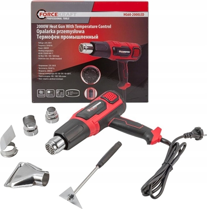 Attēls no Forcekraft Opalarka elektryczna z dyszami (230V, 50/60Hz, 2000W, 60/350/600stopni, 50/300/500l/min)