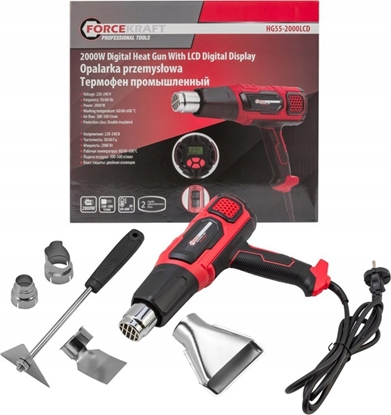 Attēls no Forcekraft Opalarka elektryczna z dyszami (230V, 50/60Hz, 2000W, 60-600stopni, 300-500l/min)