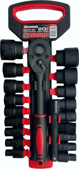 Picture of Forcekraft Zestaw nasadek 1/2" 20el. (z grzechotk i przeduk) (8-32mm)