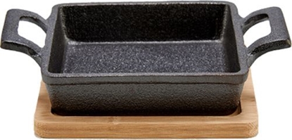 Picture of forma do pieczenia 18,5 x 14 cm stal szara/naturalna 2 czci