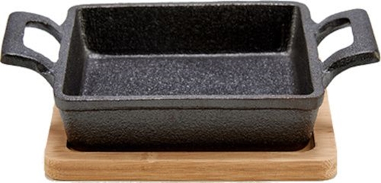 Picture of forma do pieczenia 18,5 x 14 cm stal szara/naturalna 2 czci