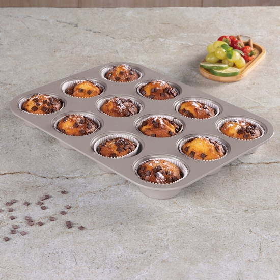 Picture of FORMA TYTANOWA DO 12 MUFFINEK BERLINGER HAUS BH-7947 TAUPE