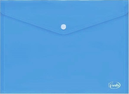 Picture of Forofis Teczka kopertowa z guzikiem A4 FOROFIS 91174 niebieska PP 0.16mm