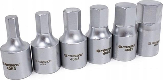 Изображение Forsage Klucze nasadki do korków ojeju 6-ktne 6 szt.