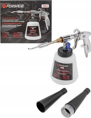 Attēls no Forsage Pistolet pneumatyczny z dysz do czyszczenia na sucho tapicerki samochodu