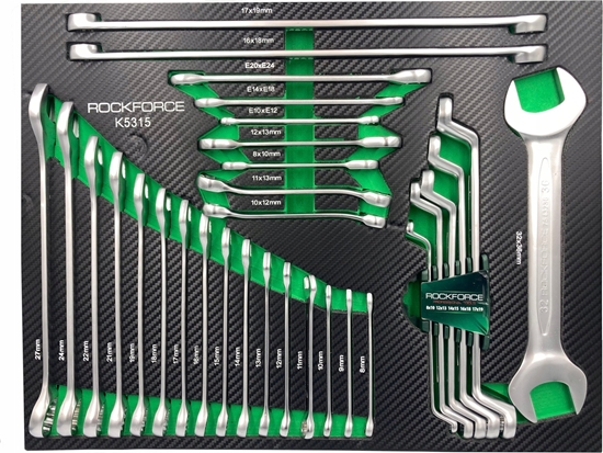 Picture of Forsage Wkad klucze oczkowo-paskie gity otwarty zestaw 31el