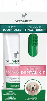 Attēls no Francodex VETS BEST EL + SZCZOTECZKA DO HIGIENY  JAMY USTNEJ DLA SZCZENIAKA 100 g