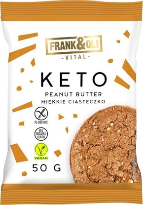 Attēls no Frank&Oli Keto mikkie ciasteczko peanut butter 50g