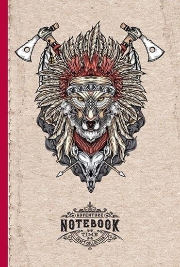 Picture of Fresh Notatnik ozdobny 143x210/64K kratka Wilk Indianin