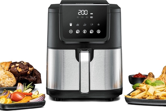 Picture of Frytkownica beztuszczowa Rommelsbacher FRH 1500 XL (black/stainless steel, 1,500 watts)
