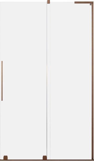 Изображение Furo SL Walk-in Drzwi 638 Prawe Szczotkowana Mied/Przejrzyste