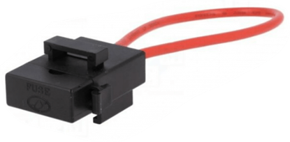 Picture of Fuse acces: fuse holder; 19mm; 20A; on cable; Leads: 2 leads