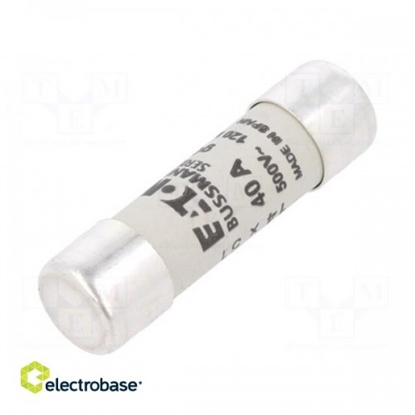 Picture of Fuse: fuse; gG; 40A; 500VAC; ceramic,cylindrical,industrial