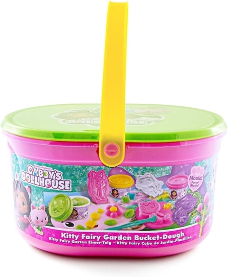 Изображение GABBY'S DOLLHOUSE Kitty Fairy Garden Bucket