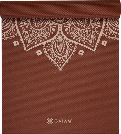 Изображение Gaiam Mata do jogi Intense Rust Sundial Flower 5mm