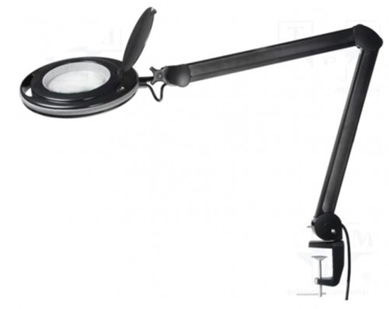 Picture of Galda lampa ar palielinamo stiklu (x2.25) | izmers Ø127mm;Ø5" | paterinš 9W