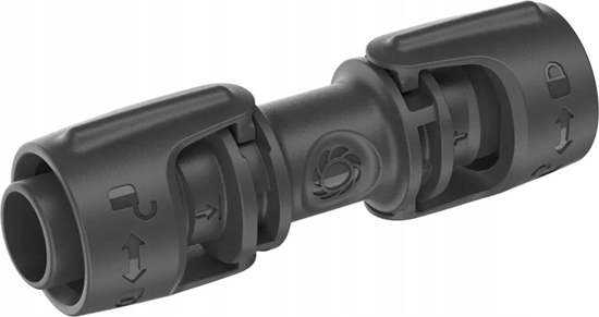 Picture of Gardena Gardena 13203-20, Pipe coupling, Drip irrigation system, Plastic, Black, 13 mm, 1 pc(s)