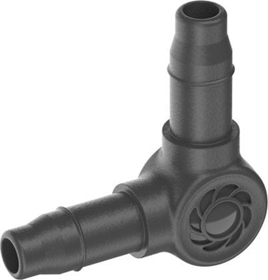 Изображение Gardena Gardena L-Joint, Joint connector, Drip irrigation system, Plastic, Black, Male/Male, 4.6 mm