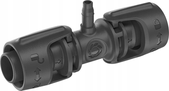 Picture of Gardena Gardena T-Joint, Joint connector, Drip irrigation system, Plastic, Black, Male/Male, 1 pc(s)