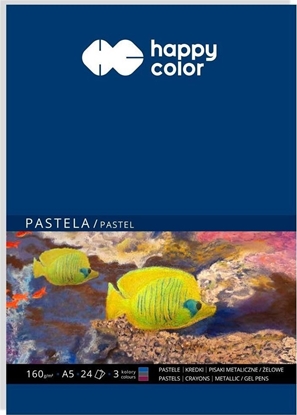 Attēls no GDD Blok do pasteli A5/24K 3kol 160g HAPPY COLOR
