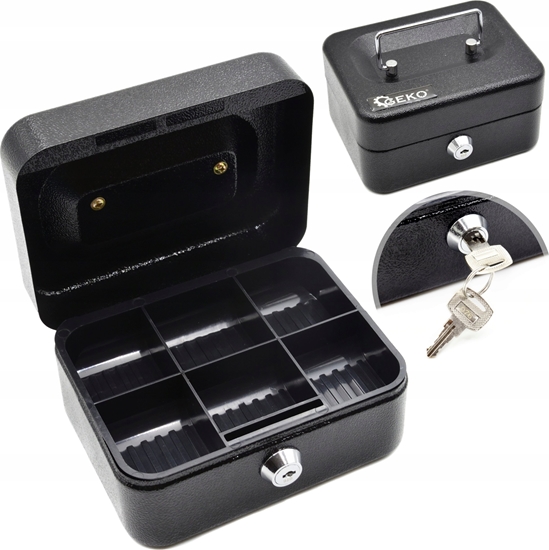 Picture of Geko Kasetka na pienidze 150x120x80mm na kluczyk (20)