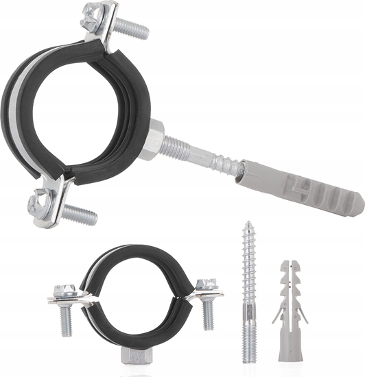 Picture of Geko Obejma metalowa z gum do rur 6/4" 47-51mm (100)