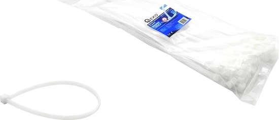 Picture of Geko Opaski zaciskowe nylonowe biae 450x4.8mm UV 100szt.(100)