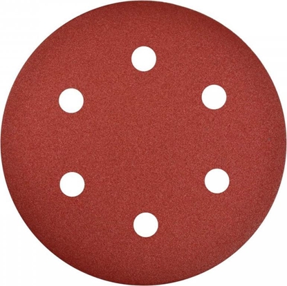 Attēls no Geko PAPIER CIERNY NA DYSK Z OTWORAMI 225MM P80 YRAFA (10 OPAK.) G78811 GEKO