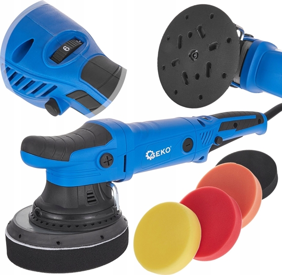 Picture of Geko Polerka samochodowa DUAL ACTION z regulacj 150mm PREMIUM + zestaw 4 gbek (4)