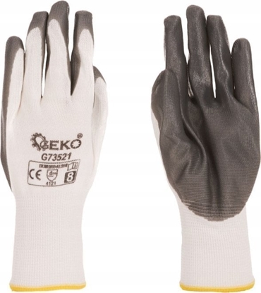 Attēls no Geko Rkawice ochronne GEKO r.8/biao-szare/ (12/300)