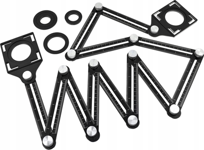 Attēls no Geko Szablon-Przymiar do otworów pytek 12 ramion